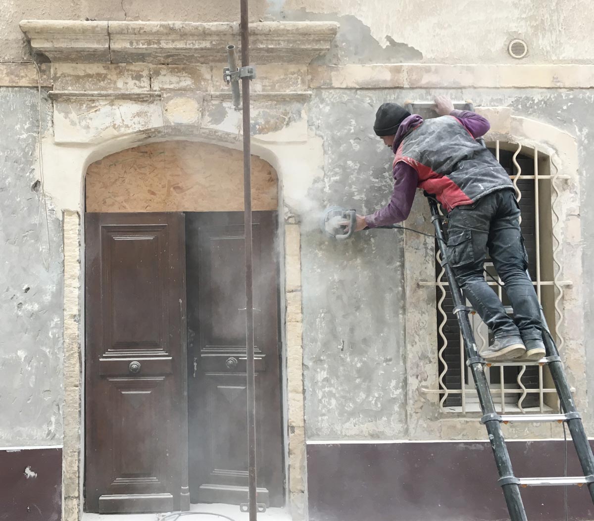 Maçonnerie Rousseau, rénovation d'une façade ancienne